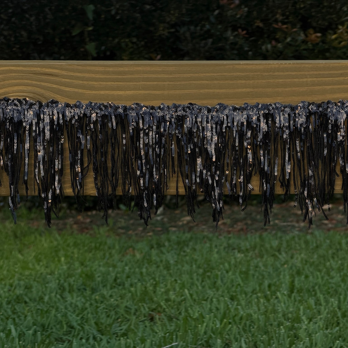 Black Sequin Castle Garland - 6 ft
