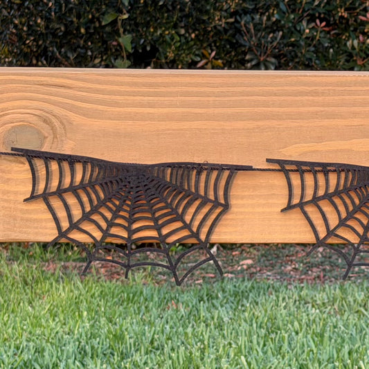 Black Spiderweb Garland - 6 ft