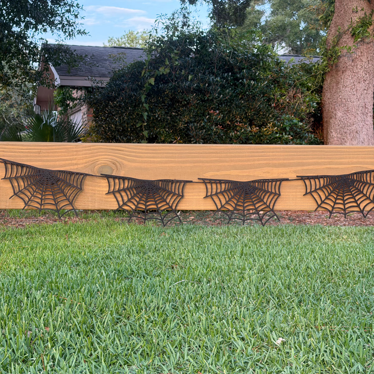 Black Spiderweb Garland - 6 ft