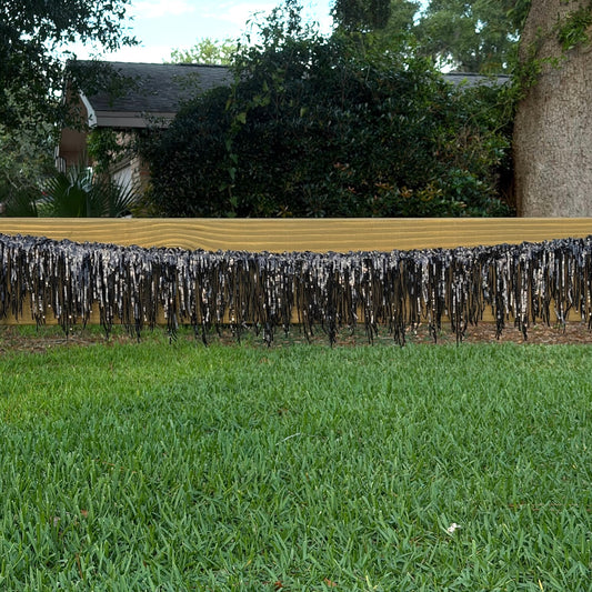 Black Sequin Castle Garland - 6 ft