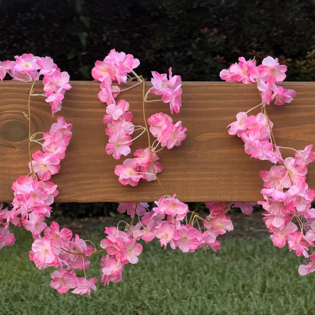 Pink Flower Garland - 6 ft