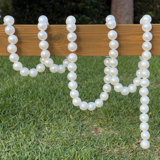 Giant String of Light Up Pearls - White 16 ft (2.2)
