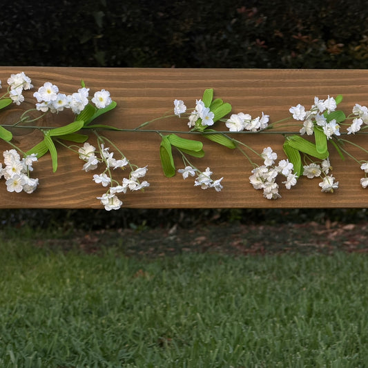White Flower Garland - 6 ft