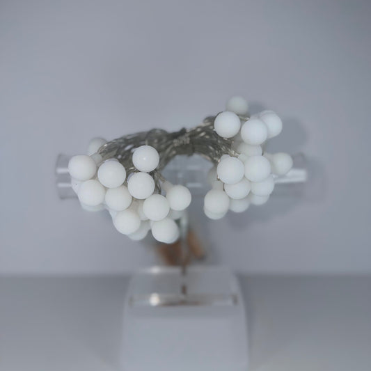 String of White Globe Lights - Multicolor