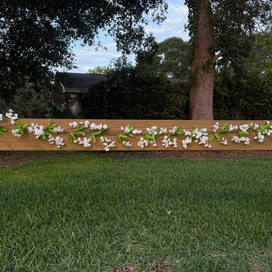 White Flower Garland - 6 ft