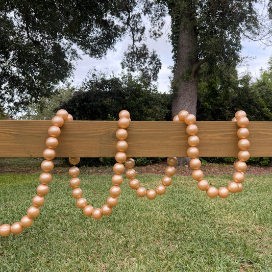 Giant String of Light Up Pearls - Champagne 16 ft (2.2)