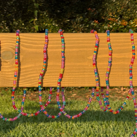 Beaded String of Lights - Jewel Tones - 16 ft