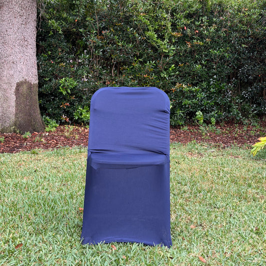 Navy Chair Cover facing forward