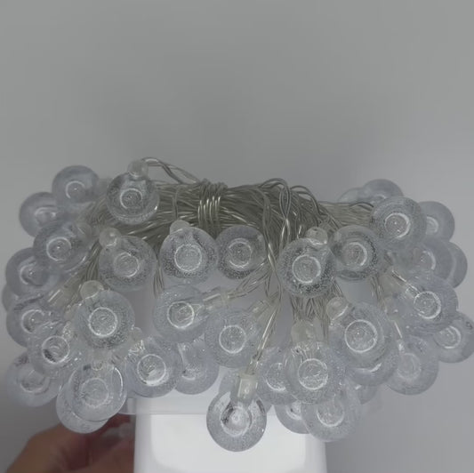String of Crystal Globes Lights - Multicolor